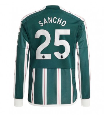Manchester United Jadon Sancho #25 Replika Udebanetrøje 2023-24 Langærmet